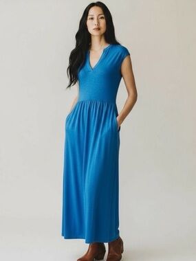 Boden | Dresses | Boden Embroidered Maxi Jersey Dress Size 8l | Poshmark